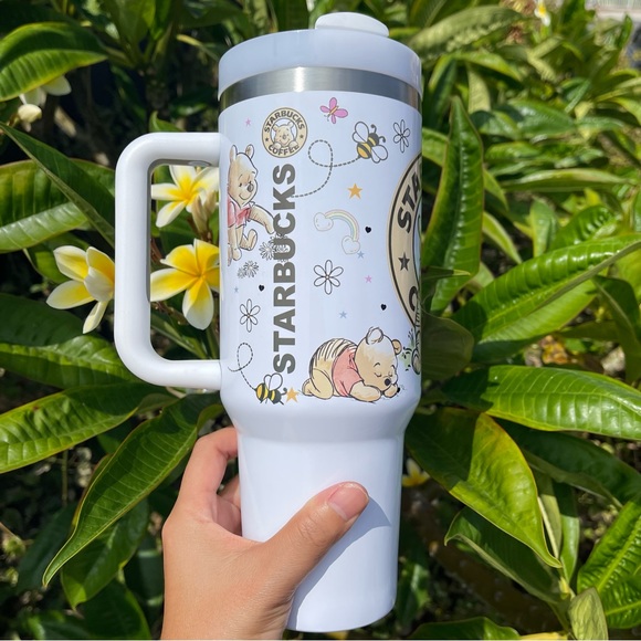 Custom Disney Winnie the Pooh Brand new 40 oz double wall stainless travel tumbl - Picture 8 of 11